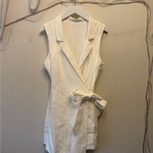 Sleeveless White Dress size small